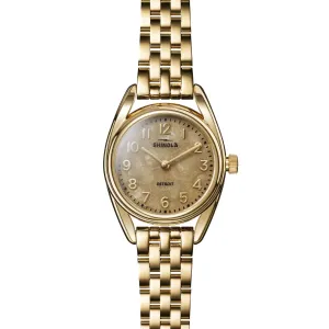 Shinola The Derby 30mm Petoskey Stone SS