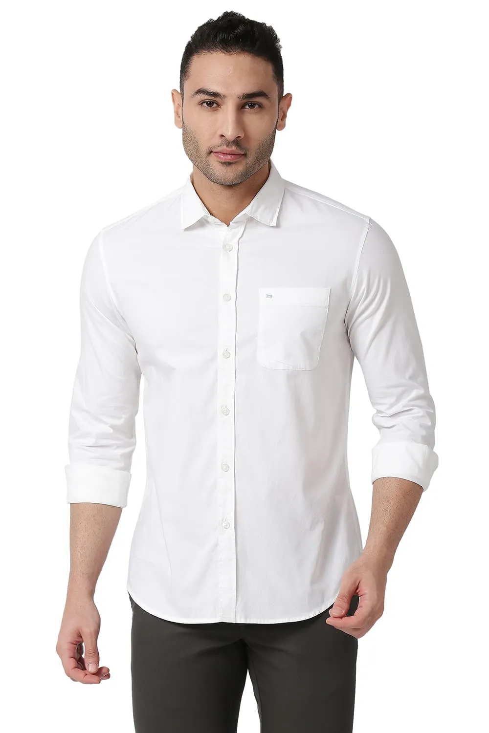 Slim Fit Cotton Oxford Shirt