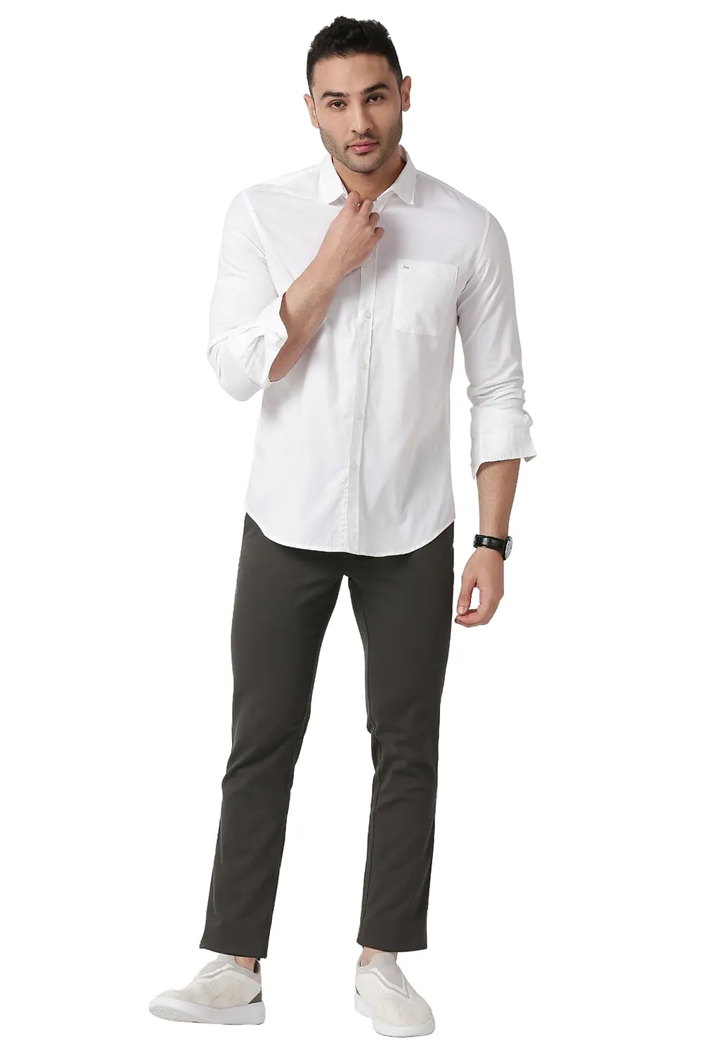 Slim Fit Cotton Oxford Shirt
