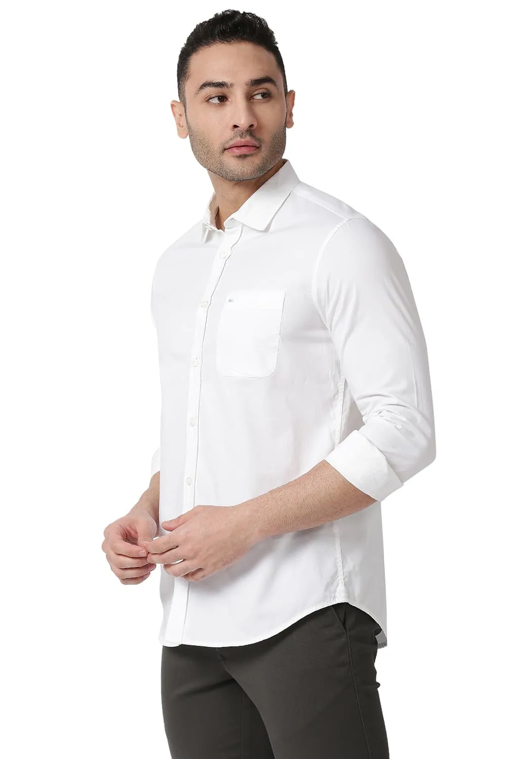 Slim Fit Cotton Oxford Shirt