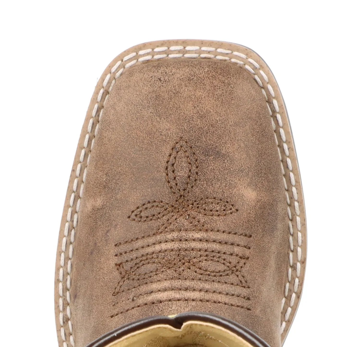 Smoky Mountain Boots Kids Unisex Harrison Brown/Green Leather Cowboy Boots