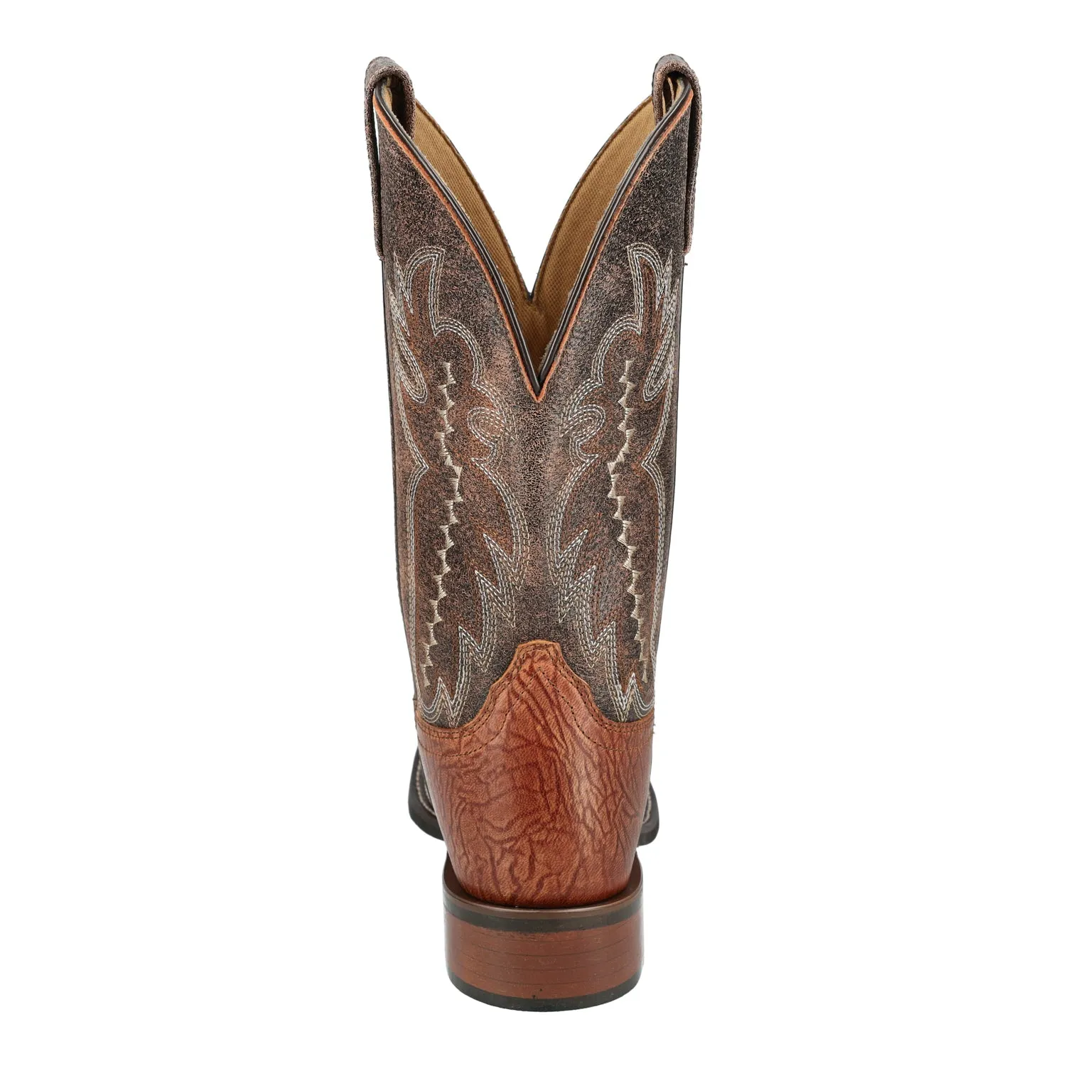 Smoky Mountain Boots Mens Presley Cognac/Vintage Brown Leather Cowboy Boots