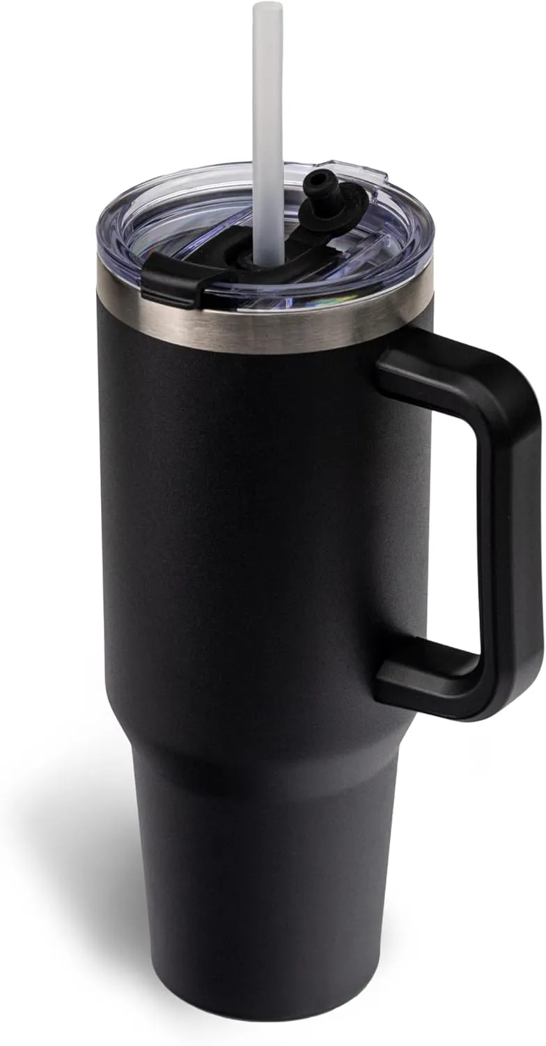 The Memory Company Officially Licensed NFL Game Day Tumbler - 40oz Stainless Steel Double-Wall Insulated Team Color Bling Cup with Team Logo, NFL Licensed Sports Travel Mug with Lid & Straw