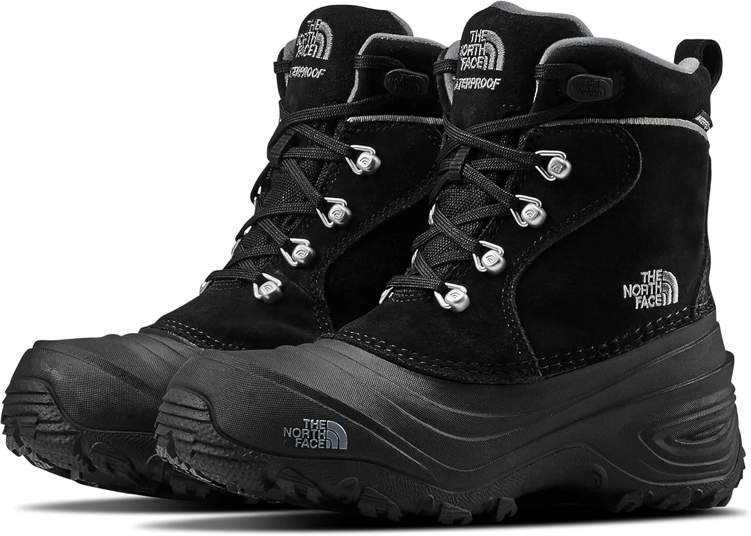 The North Face Youth Chilkat Lace II Boots - Kid's TNF Black/Zinc Grey 4