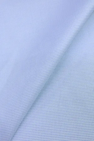 Thomas Mason Blue 100 2-ply Cotton Oxford Weave Tailored Shirt