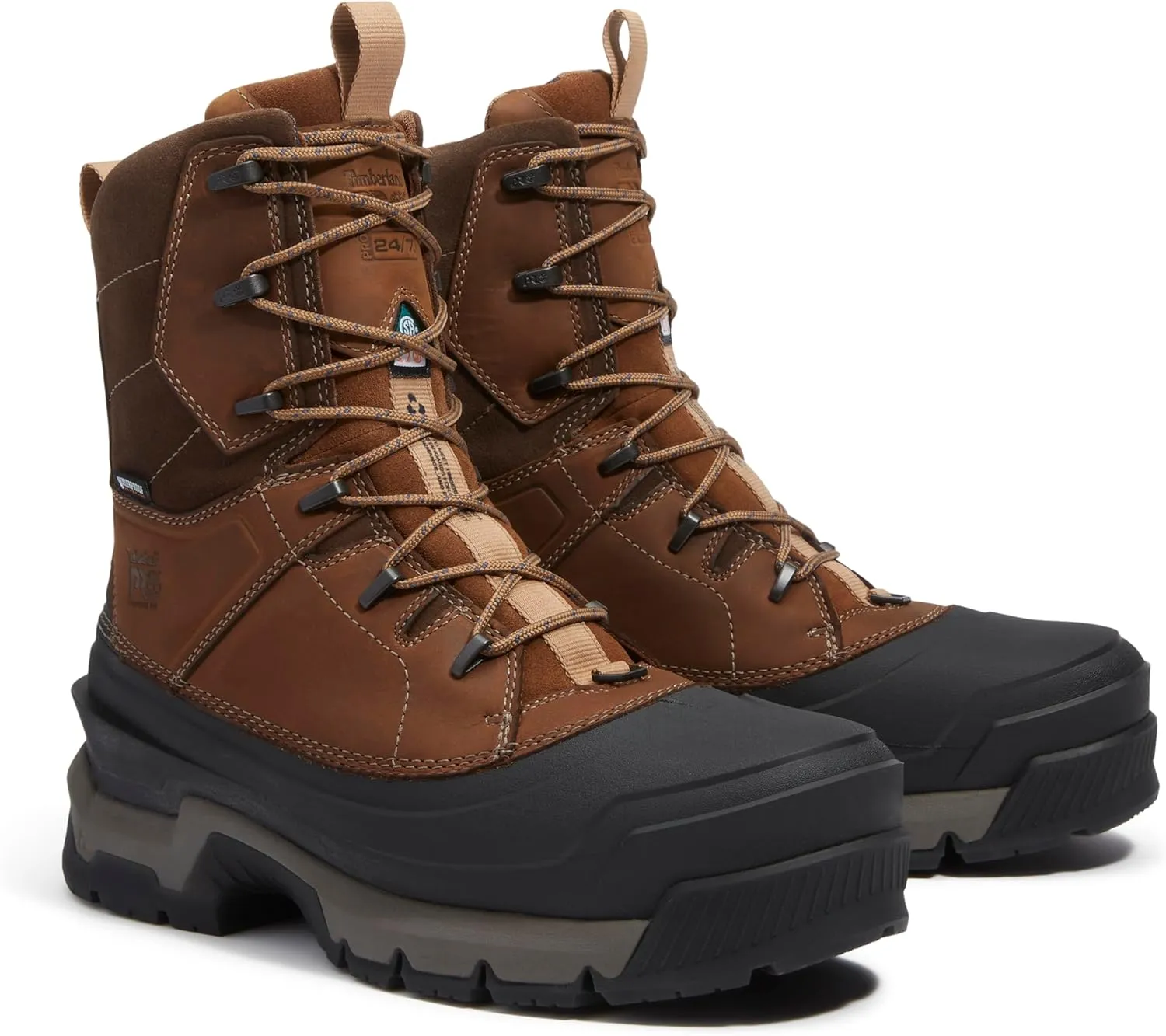 Timberland PRO Men's Siberian 8 Inch Composite Safety Toe Insulated Waterproof Puncture Resistant CSA Industrial Work Boot