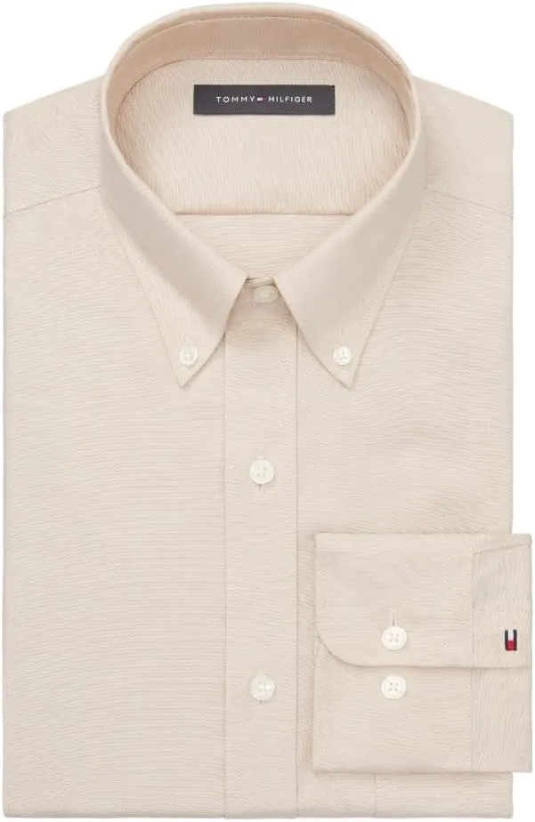 Tommy Hilfiger Men's Dress Shirt Regular Fit Oxford