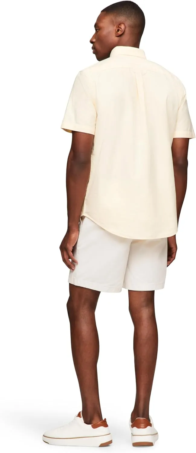 Tommy Hilfiger Short Sleeve Oxford Regular Fit, Men's Button Down Shirts
