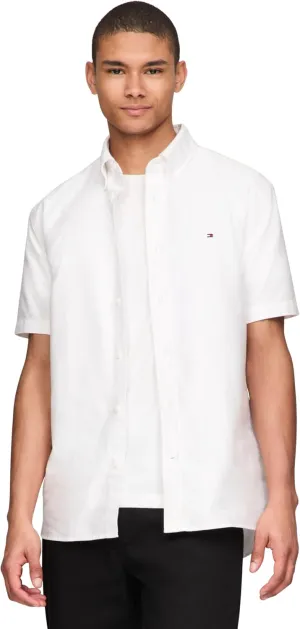 Tommy Hilfiger Short Sleeve Oxford Regular Fit, Men's Button Down Shirts