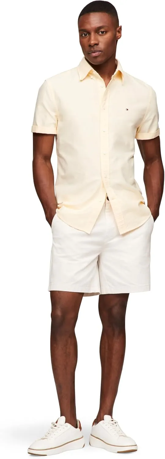 Tommy Hilfiger Short Sleeve Oxford Regular Fit, Men's Button Down Shirts
