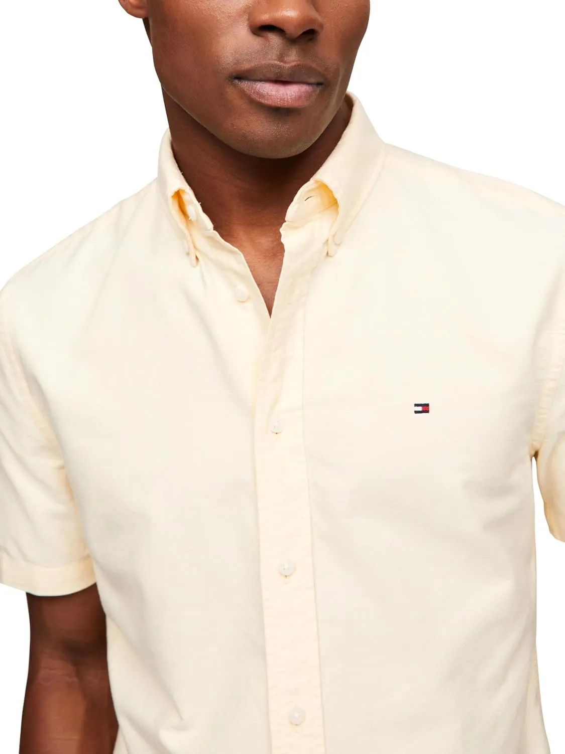 Tommy Hilfiger Short Sleeve Oxford Regular Fit, Men's Button Down Shirts