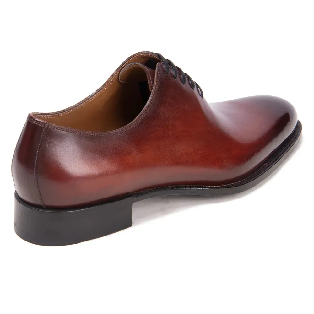 TREKHE | Prestige Bordeaux Shine – Hand-Polished Derby Elegance