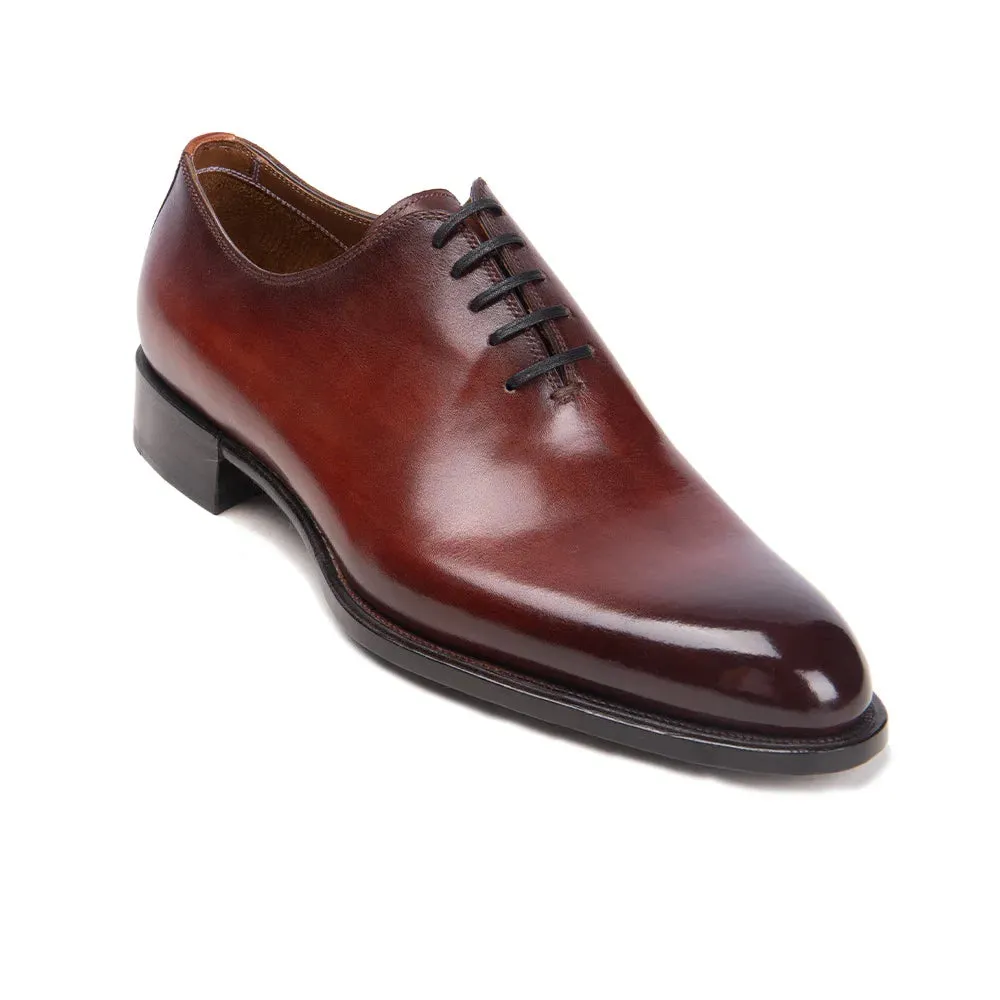 TREKHE | Prestige Bordeaux Shine – Hand-Polished Derby Elegance