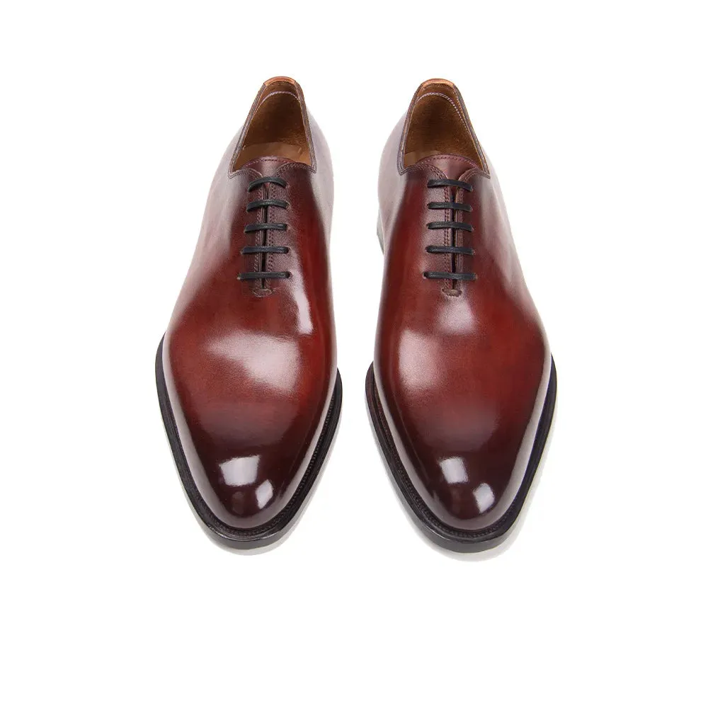 TREKHE | Prestige Bordeaux Shine – Hand-Polished Derby Elegance