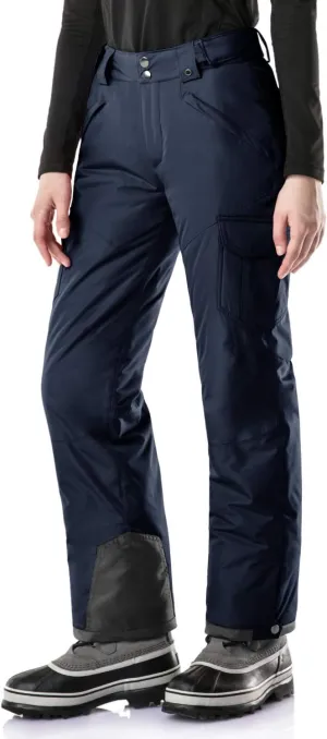 TSLA Women's Winter Snow Pants, Waterproof Insulated Ski Pants, Ripstop Snowboard Bottoms