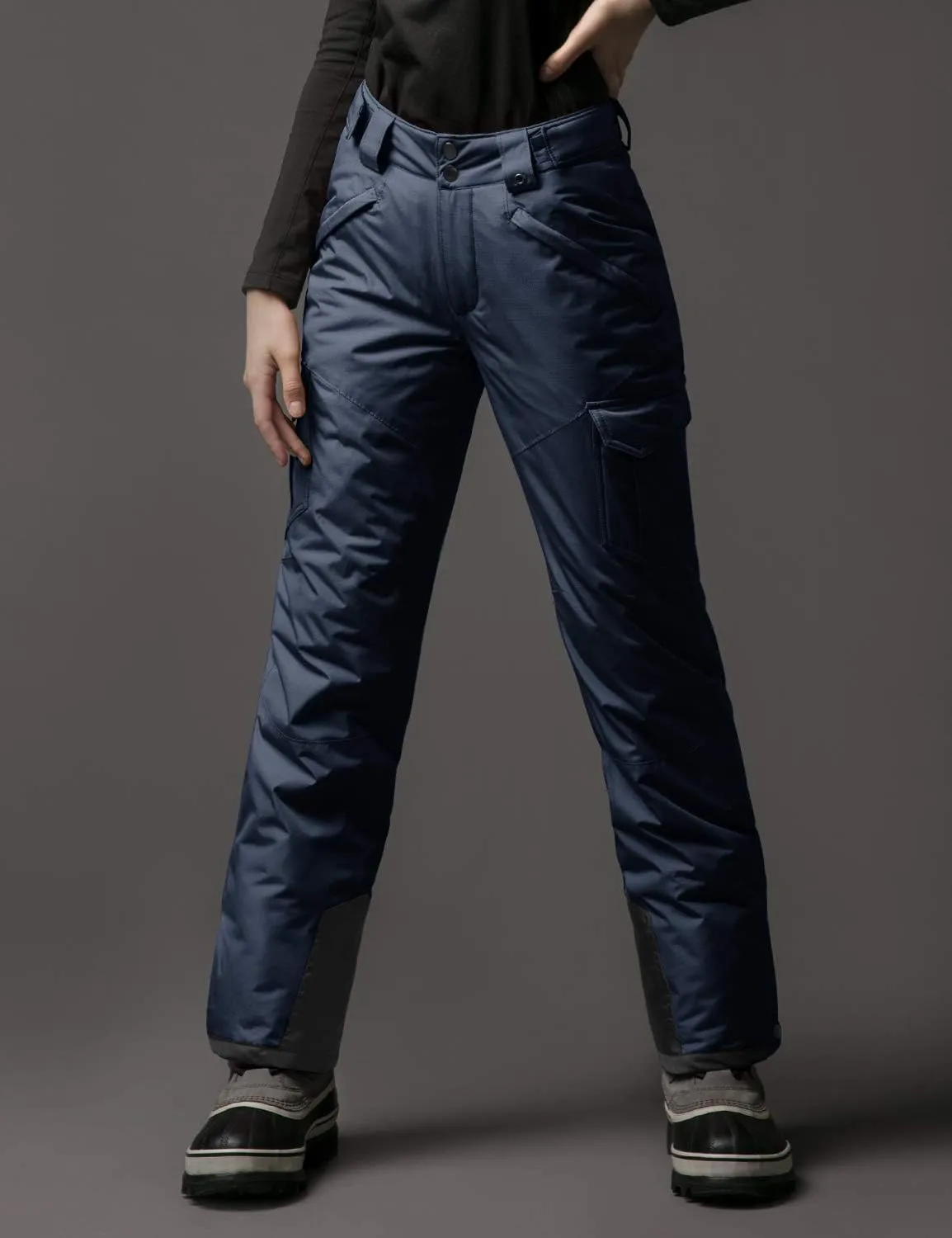 TSLA Women's Winter Snow Pants, Waterproof Insulated Ski Pants, Ripstop Snowboard Bottoms