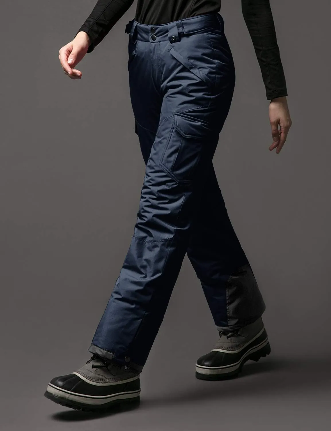 TSLA Women's Winter Snow Pants, Waterproof Insulated Ski Pants, Ripstop Snowboard Bottoms