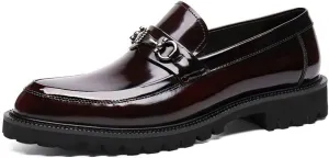 Uniform Classics Patent Black Oxford Dress Shoes for Men and Women with EVA Cushion Flex Footbed and Non-Marking Non-Slip Rubber Outsole