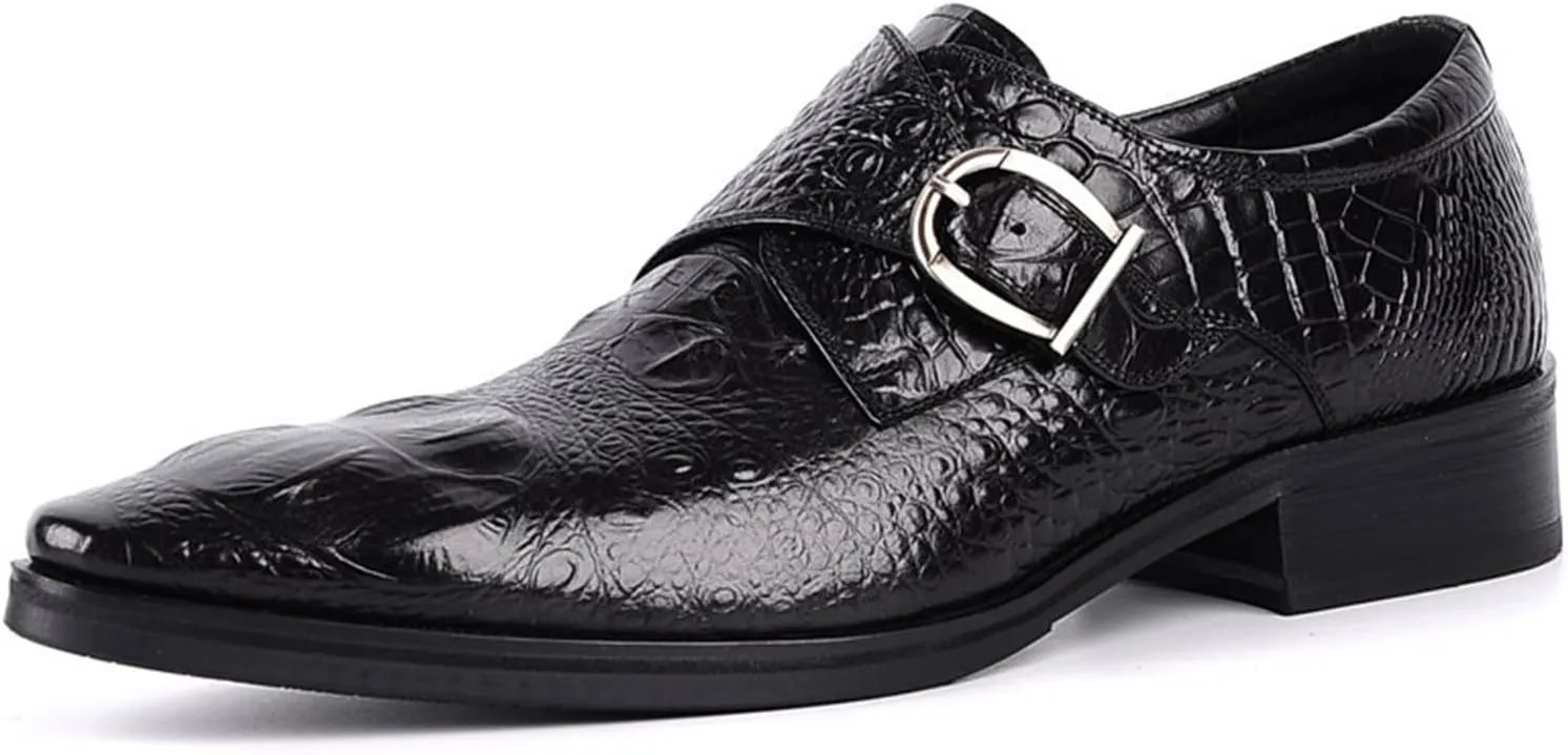 UOQAPRE Men's Oxfords Formal Dress Shoes Classic Oxford Dress Shoes Formal Business Full Leather Shoes for Men