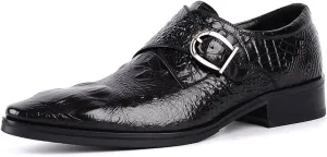 UOQAPRE Men's Oxfords Formal Dress Shoes Classic Oxford Dress Shoes Formal Business Full Leather Shoes for Men