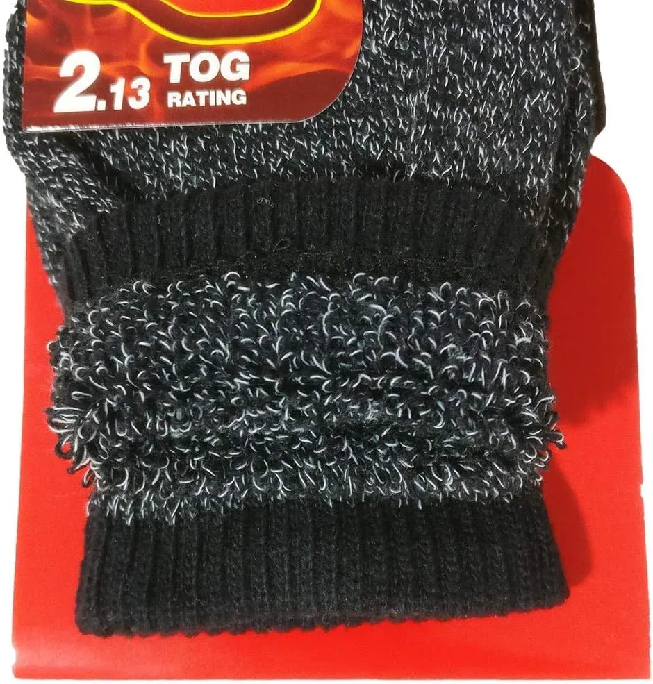 USBingoshop 2 Pairs Mens Heat Thick Insulated Extreme Boot Winter Thermal Socks 10-13