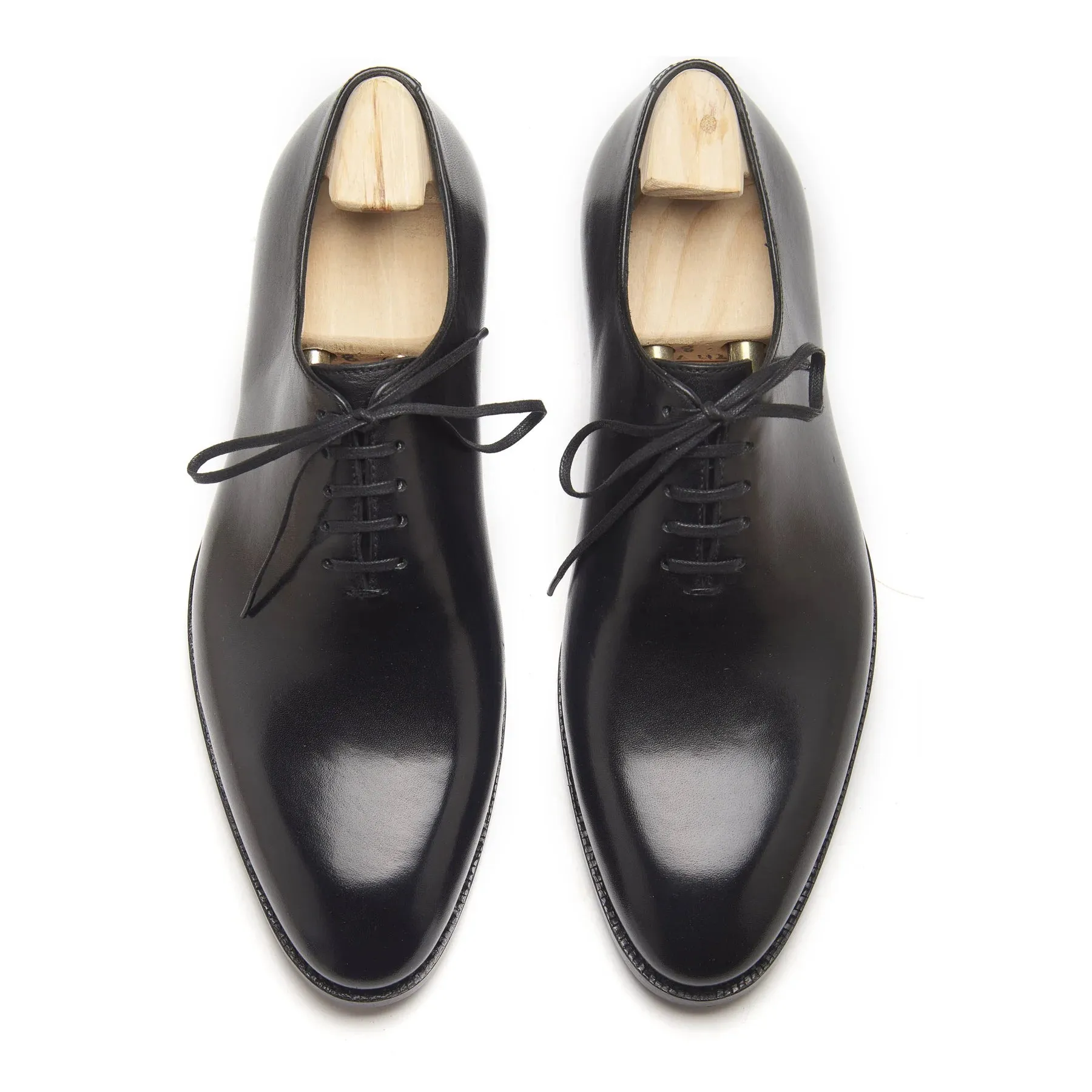 Valentin Whole-Cut Oxford - Black | Hand Welted