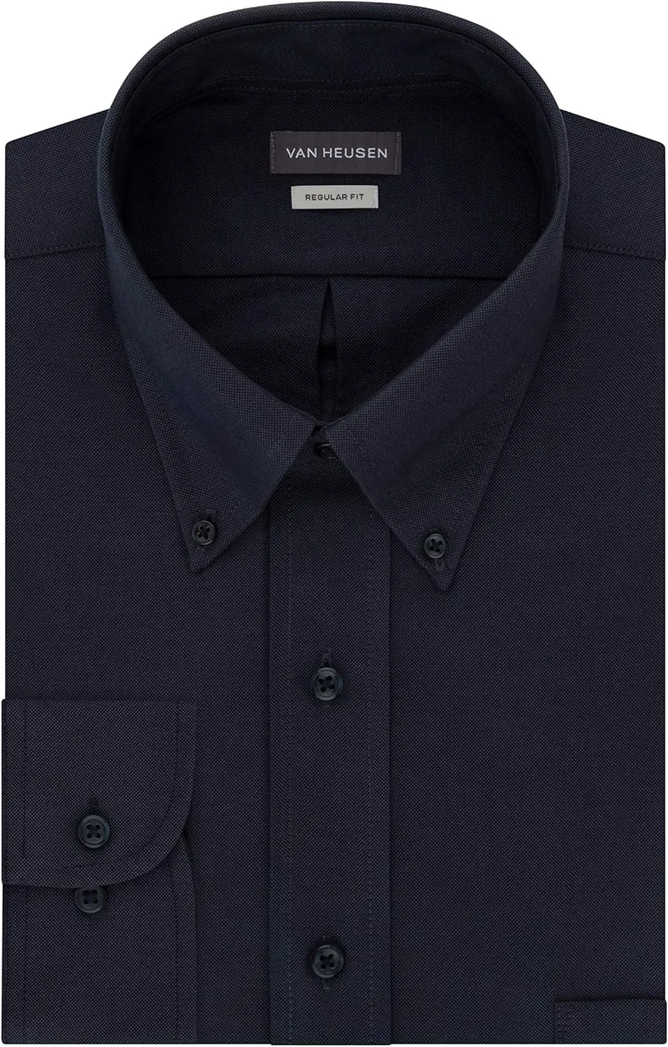 Van Heusen Men's Dress Shirt Regular Fit Oxford Solid