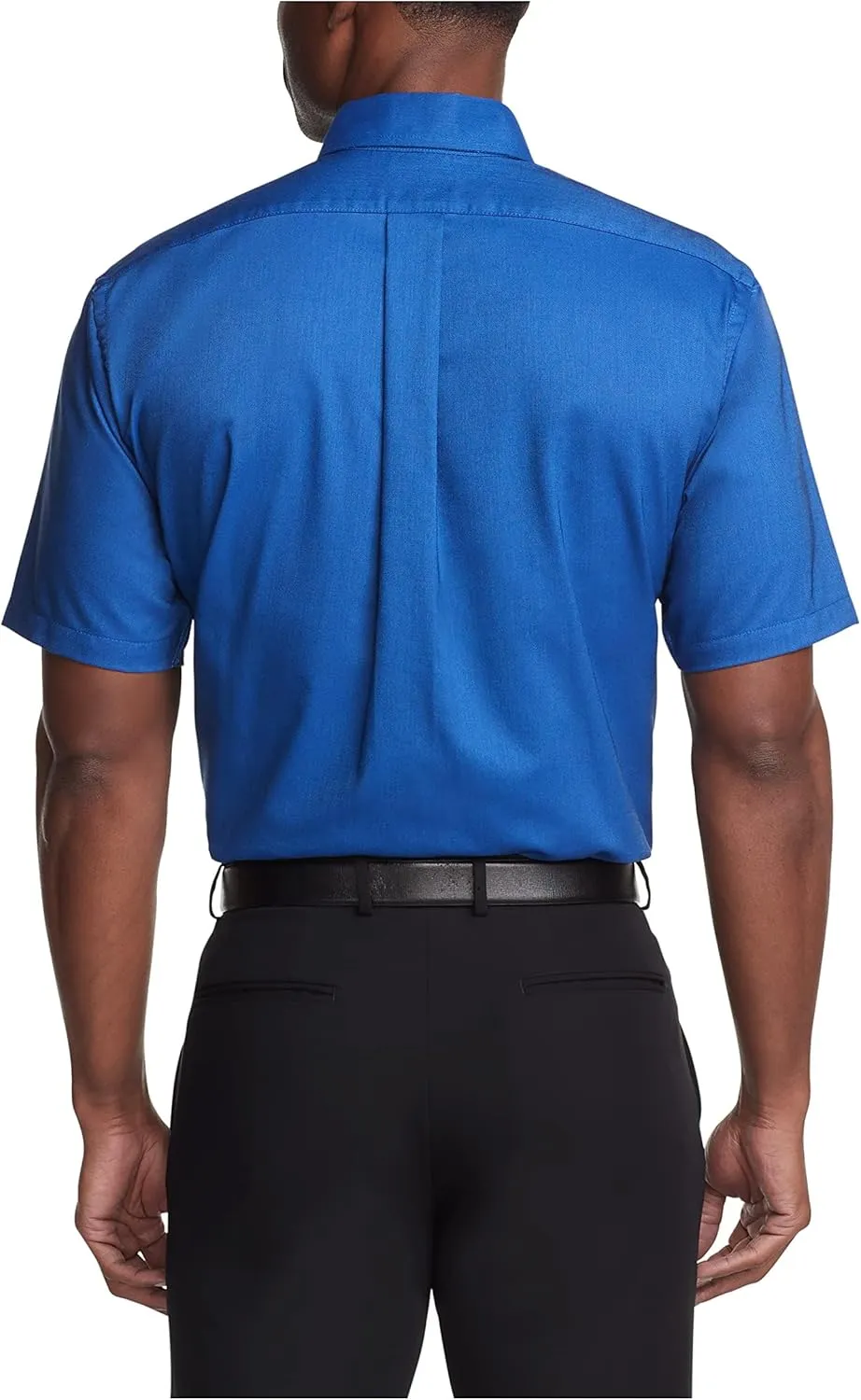 Van Heusen Men's Short Sleeve Dress Shirt Regular Fit Oxford Solid