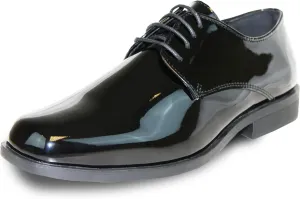 VANGELO Men Dress Shoe TAB and Tux Oxford Formal Tuxedo for Prom Wedding Uniform Medium and Wide Width Black Grey Ivory White Patent