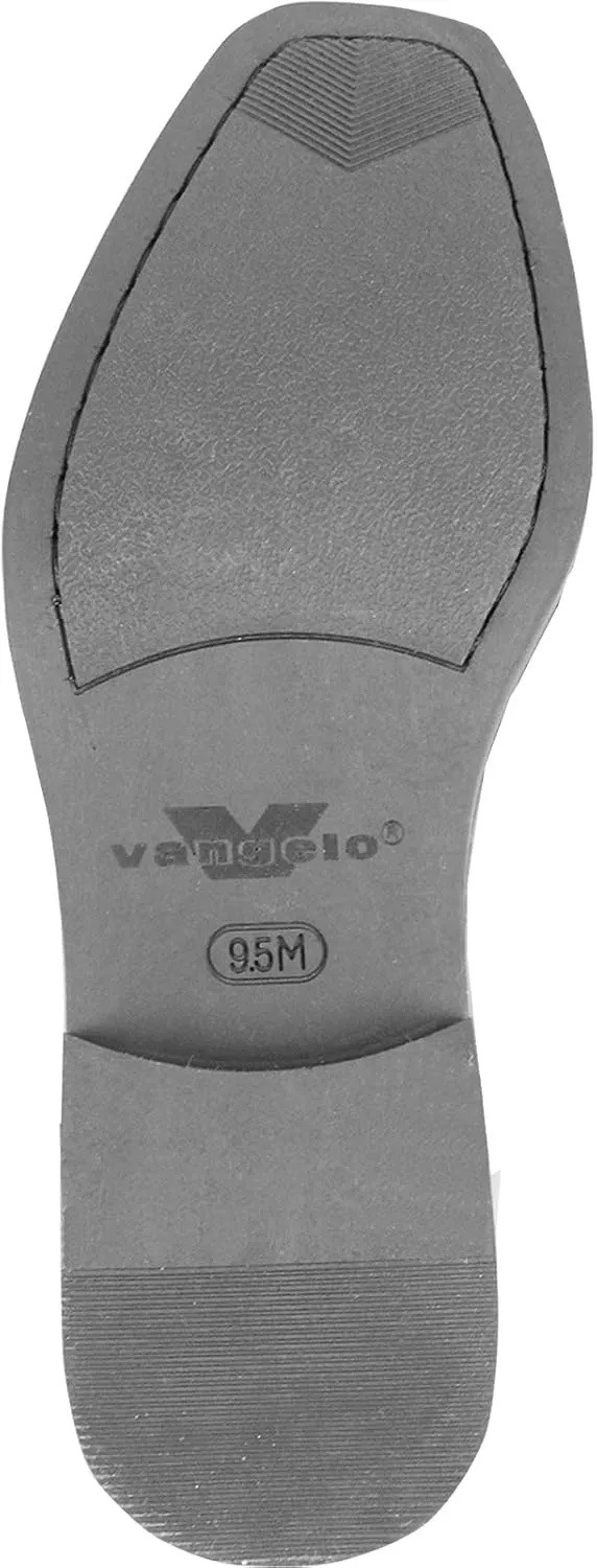 VANGELO Men Dress Shoe TAB and Tux Oxford Formal Tuxedo for Prom Wedding Uniform Medium and Wide Width Black Grey Ivory White Patent