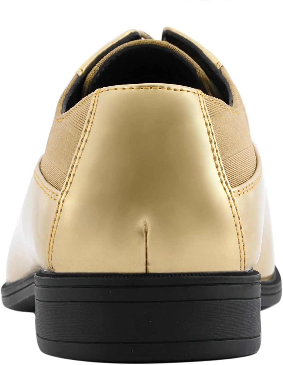 Viotti 179, Casual Dress Oxford Shoes for Men, Satin Striped Lace-Ups, Men's Business Casual Leather & Satin Shoe, for All Formal Occasions