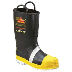 Weinbrenner Thorogood by Lion HellFire 8076003XW-10.5 Felt Insulated 14" Pull-On Rubber Structural Boot, Black, 10.5 - Extra Wide, 1 Pair