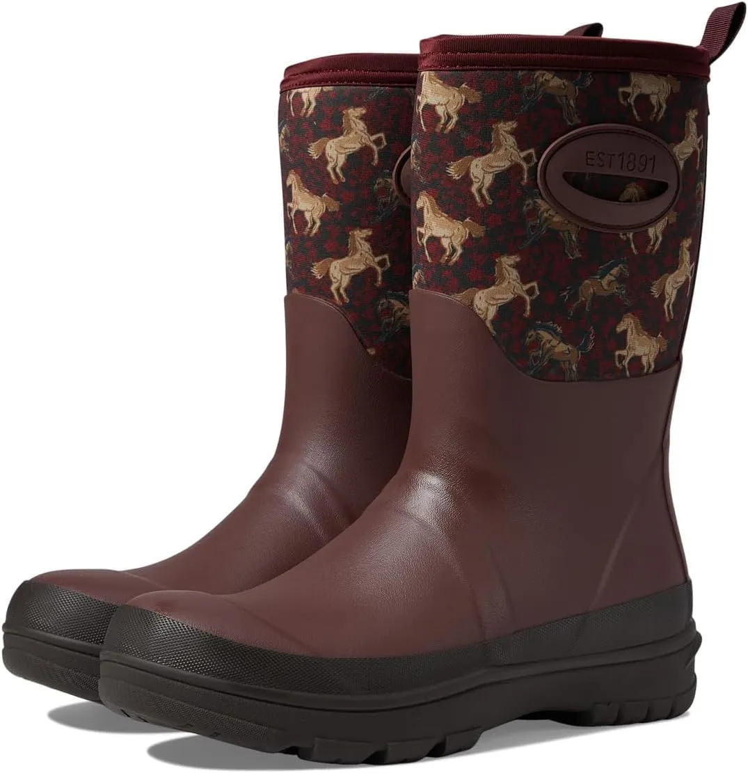 Western Chief Women's Neoprene Faux Fur Mid Insulated Waterproof Cold Weather Boots