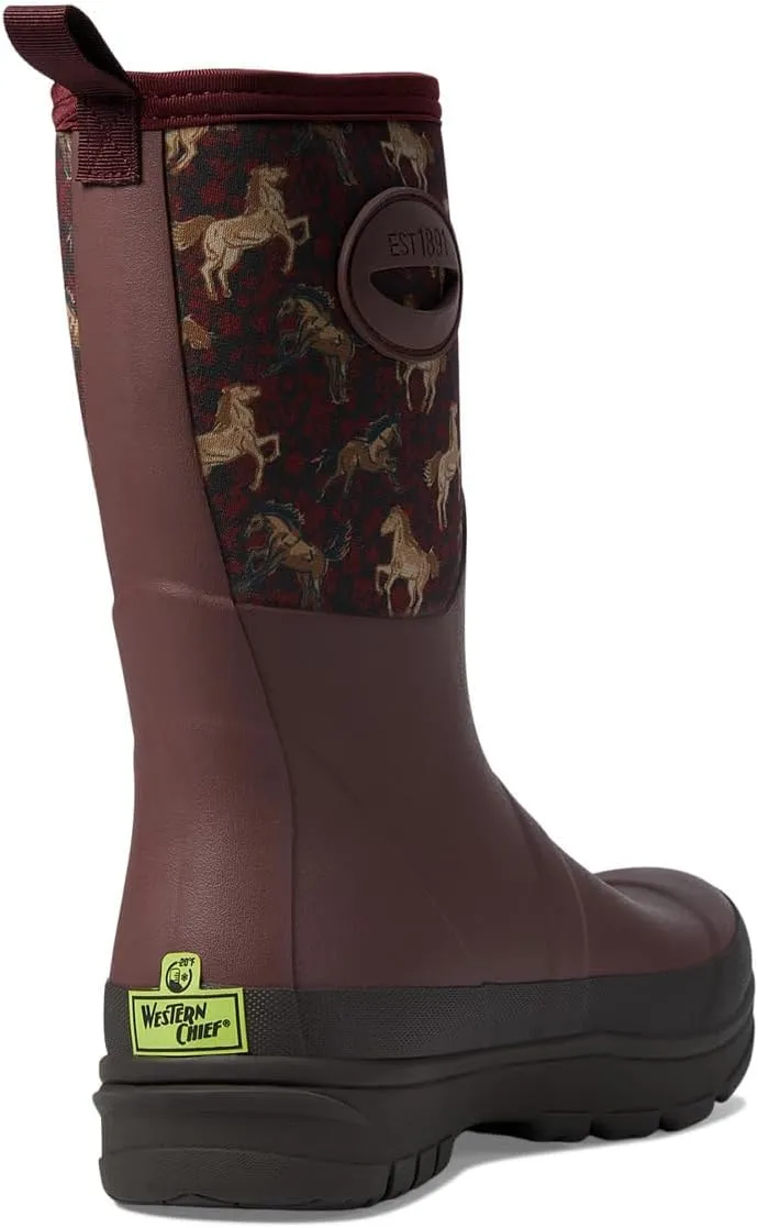 Western Chief Women's Neoprene Faux Fur Mid Insulated Waterproof Cold Weather Boots