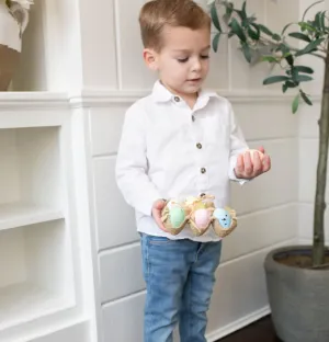 White Classic Poplin Button-down - Sammy   Nat