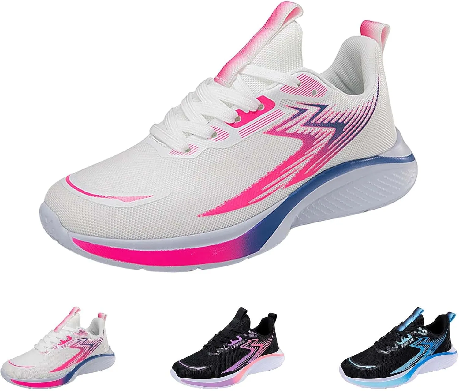 Women Lightweight Slip On Sneakers Casual Walking Shoes Comfortable Canvas Flats Non Slip Elastic Loafers