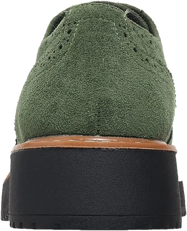 Women Oxfords Platform Lace-up Oxford Shoes Girls Ladies Women Casual Wingtips Brogue Oxfords