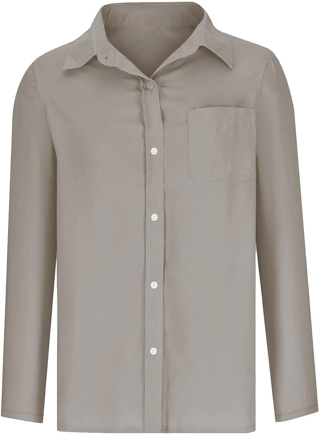 Womens Long Sleeve Button Down Linen Shirts Dressy Causal Plus Size Fall Blouses Loose V Neck Office Work Tunic Tops