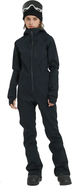 Womens Snow Suits One Piece Jumpsuit Ski Outfits Clothes Coveralls Snowboards Onesies Waterproof Insulated for Outdoor