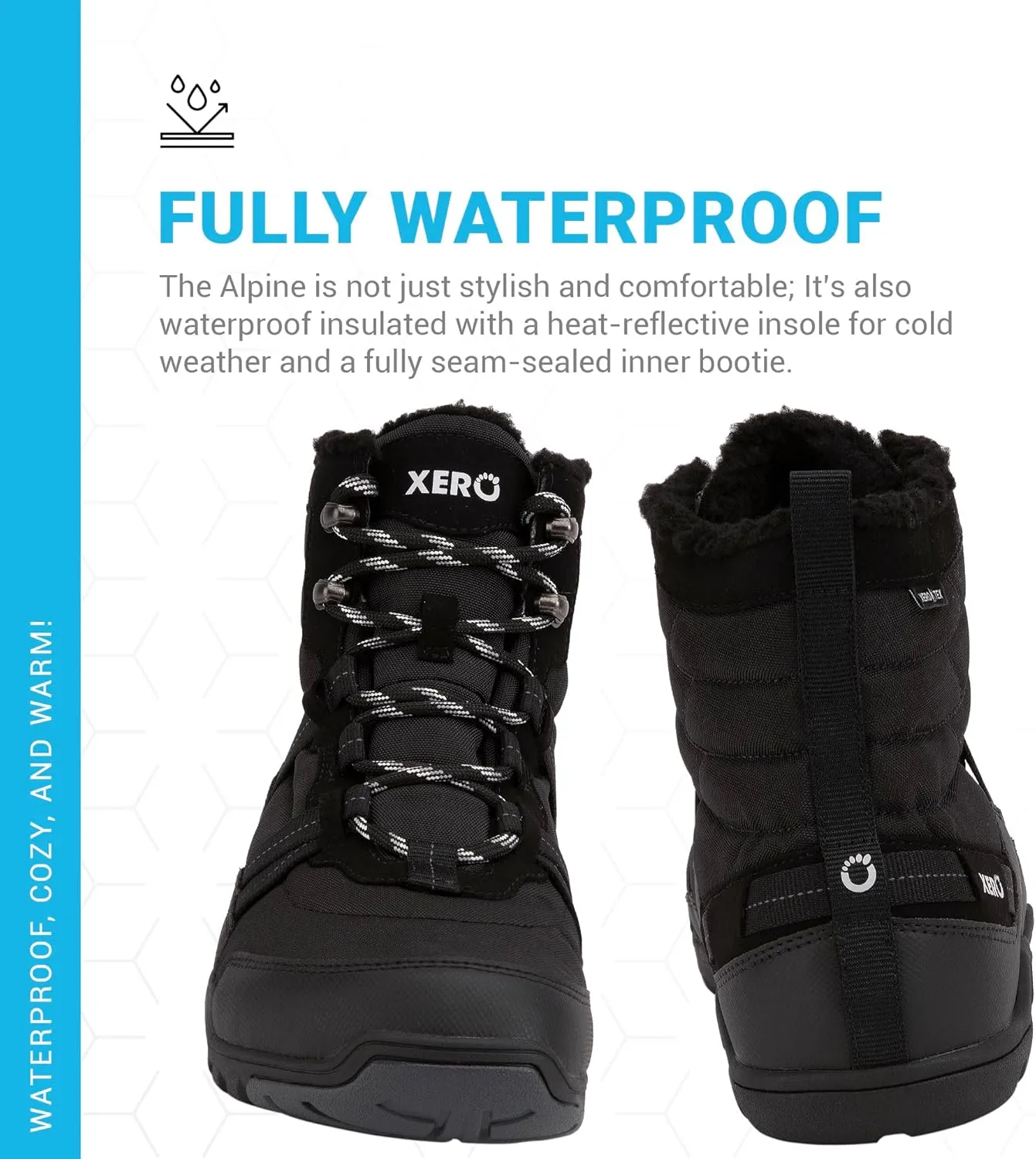Xero Shoes Barefoot Hiking Shoes for Men | Alpine Barefoot Hiking Boots | Zero Drop Shoes for Men,