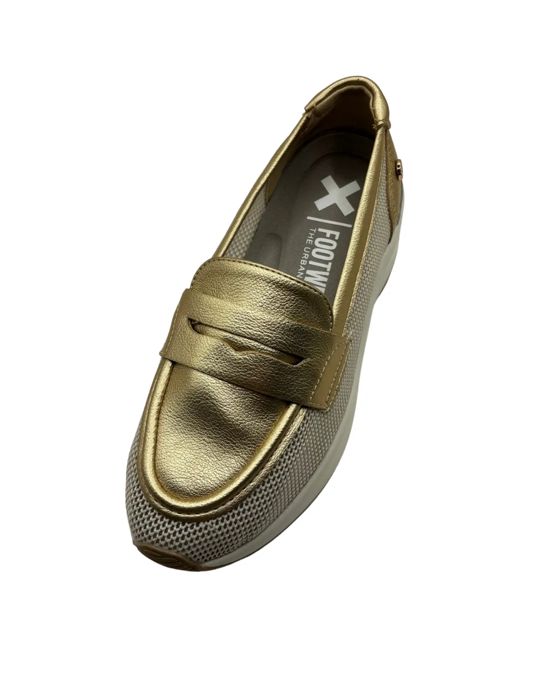 XTI Gold Perforated Loafer